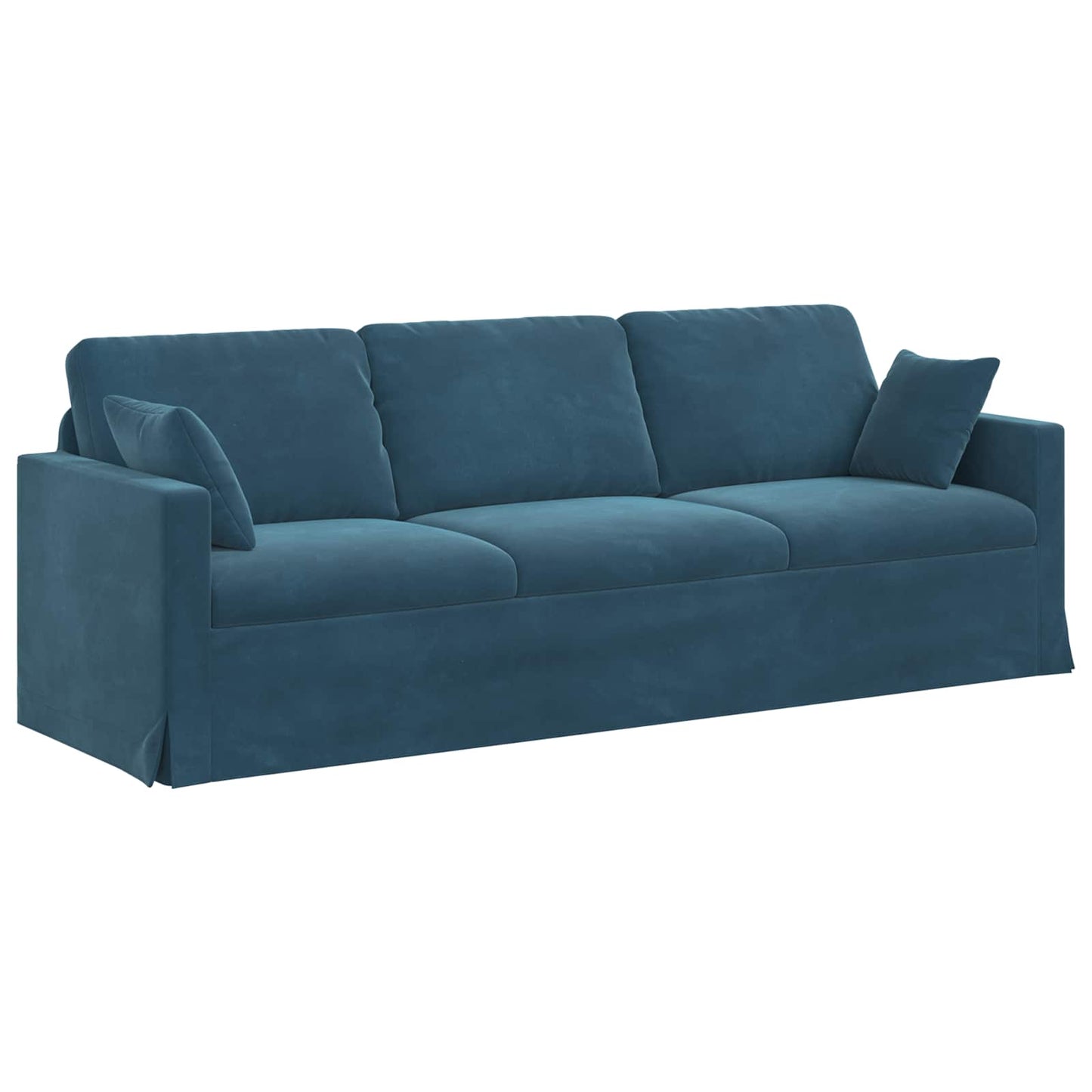 Divano Blu 228 x 78 x 80 cm Velluto