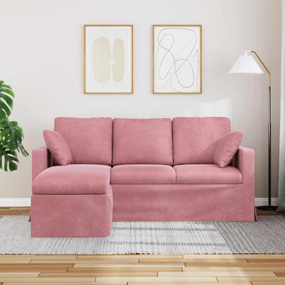 Divano Rosa 198 x 134 x 80 cm Velluto