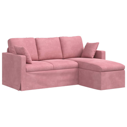 Divano Rosa 198 x 134 x 80 cm Velluto