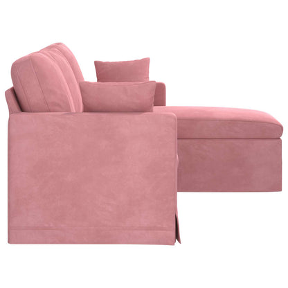 Divano Rosa 198 x 134 x 80 cm Velluto