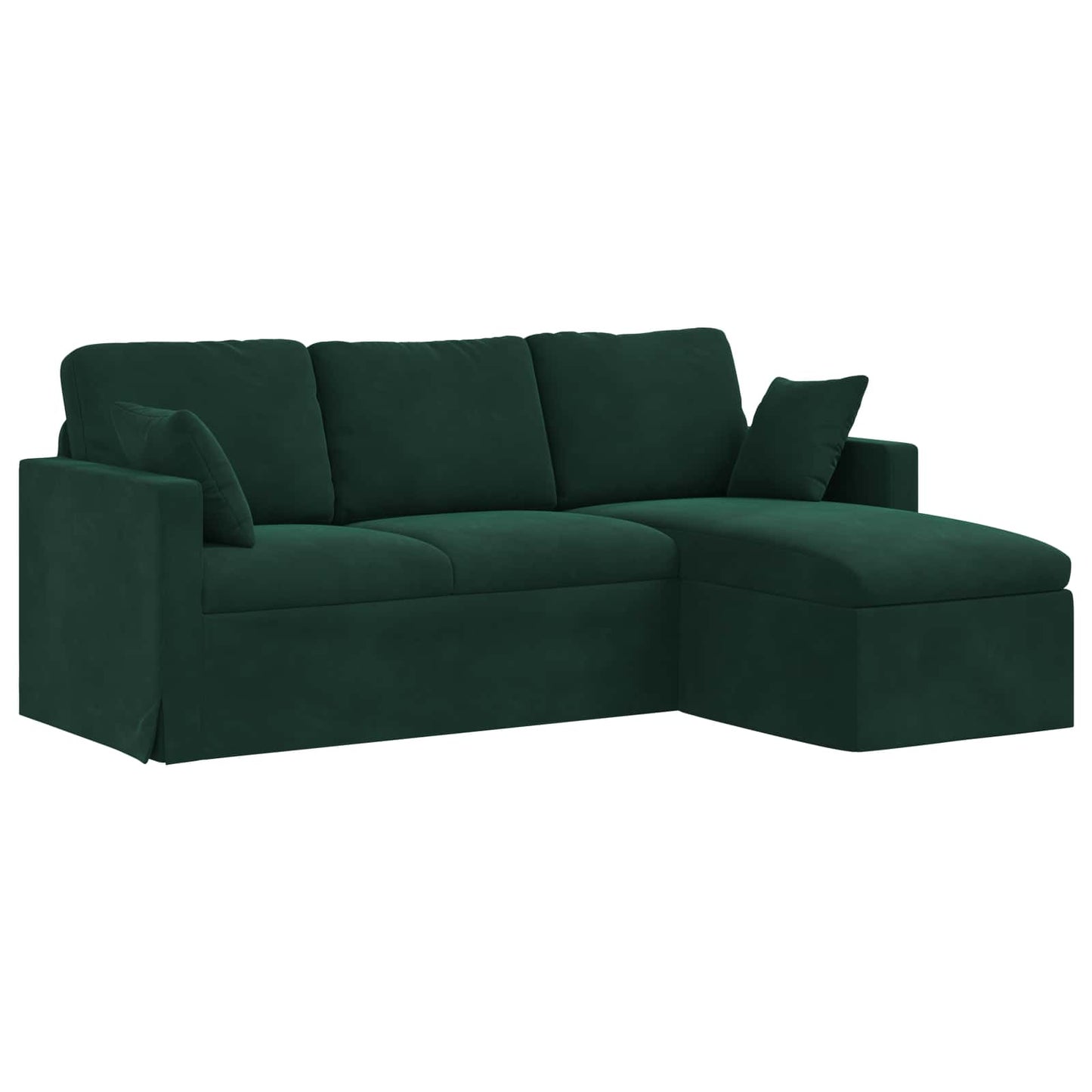 Divano Verde Scuro 198 x 134 x 80 cm Velluto