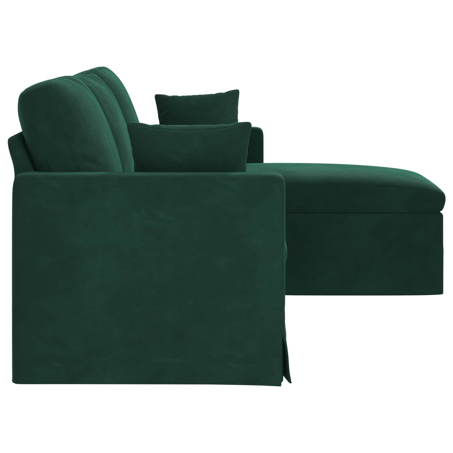 Divano Verde Scuro 198 x 134 x 80 cm Velluto