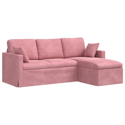 Divano Rosa 198 x 134 x 80 cm Velluto