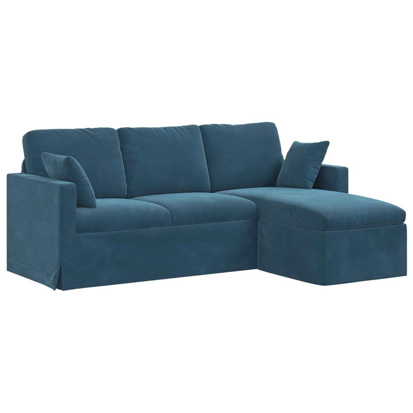 Divano Blu 198 x 134 x 80 cm Velluto