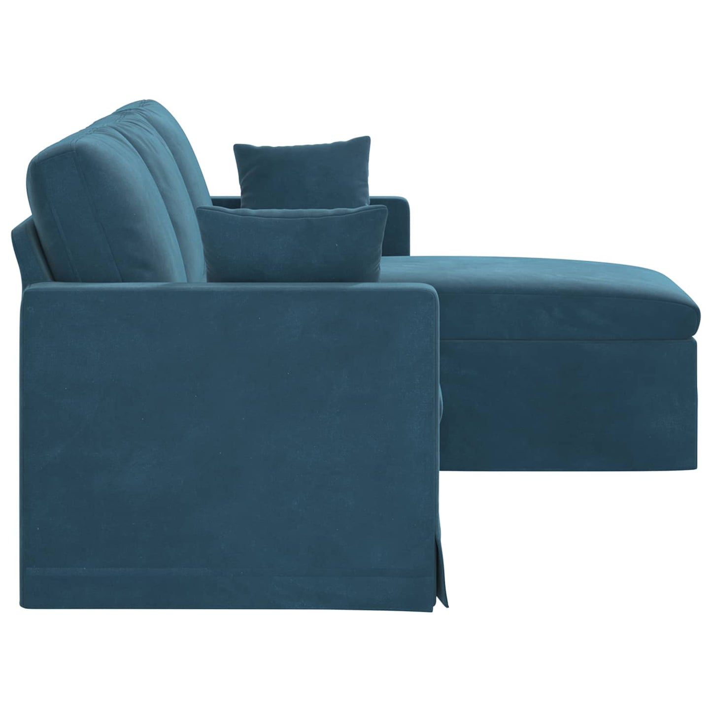 Divano Blu 198 x 134 x 80 cm Velluto