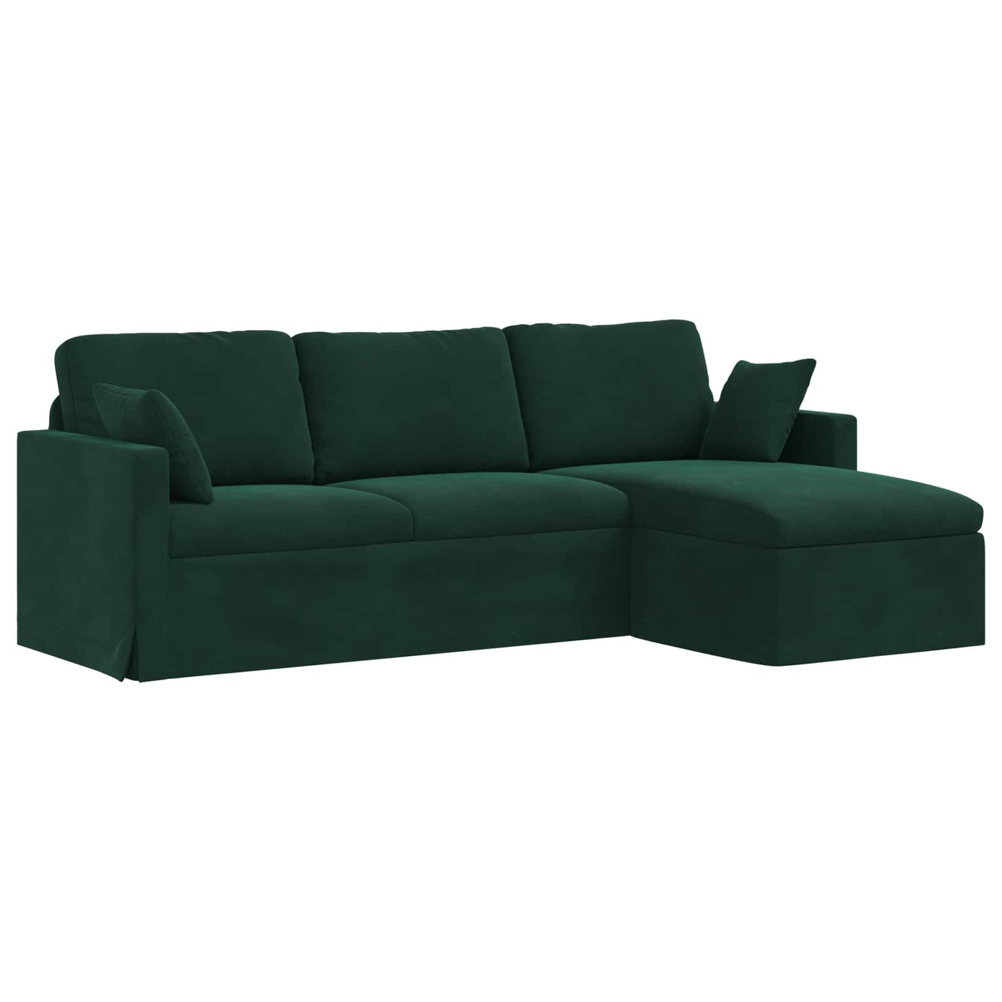 Divano Verde Scuro 198 x 134 x 80 cm Velluto