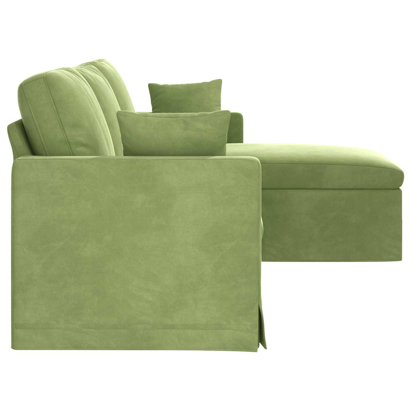 Divano Verde chiaro 198 x 134 x 80 cm Velluto