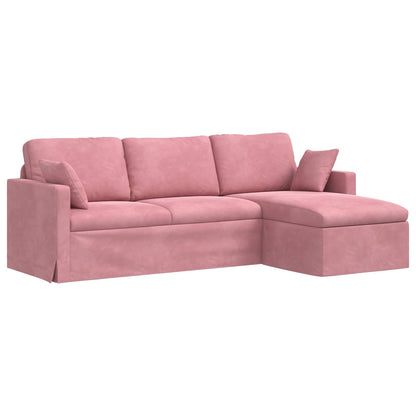 Divano Rosa 198 x 134 x 80 cm Velluto