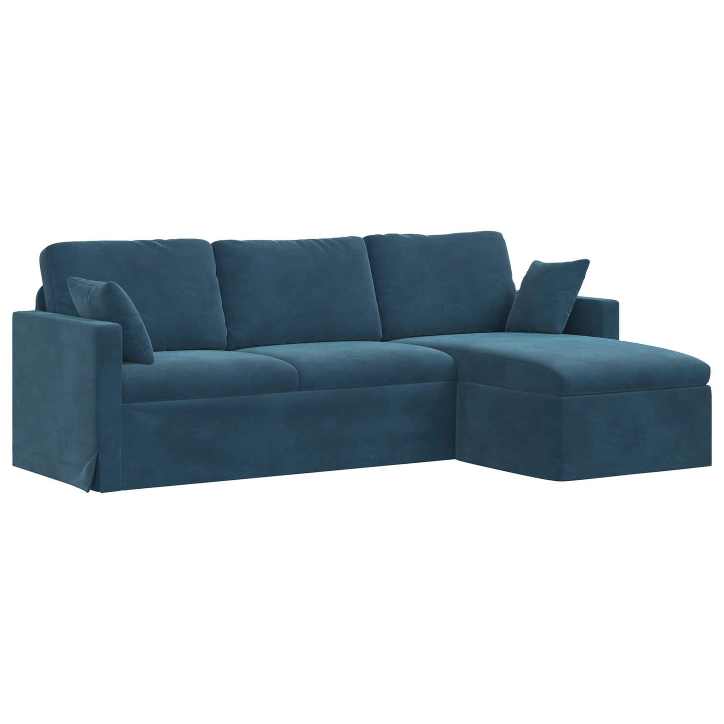 Divano Blu 198 x 134 x 80 cm Velluto