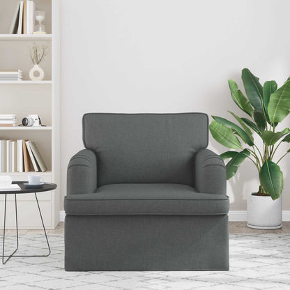 Divano Grigio scuro 84 x 80 x 85 cm Tessuto