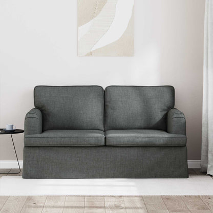 Divano Grigio scuro 144 x 80 x 85 cm Tessuto