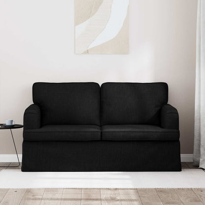 Divano Nero 144 x 80 x 85 cm Tessuto