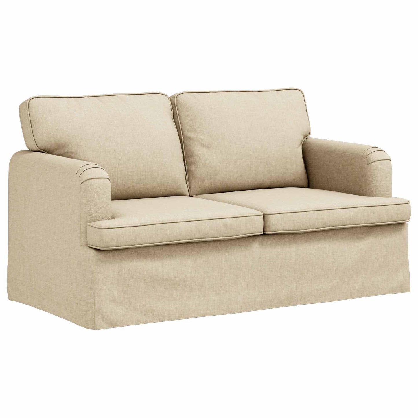 Divano Crema 144 x 80 x 85 cm Tessuto