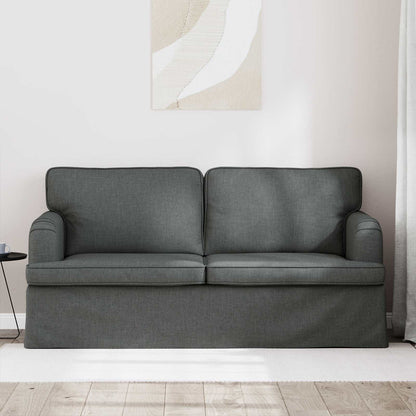 Divano Grigio scuro 142 x 80 x 85 cm Tessuto