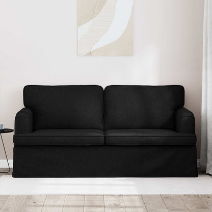 Divano Nero 142 x 80 x 85 cm Tessuto
