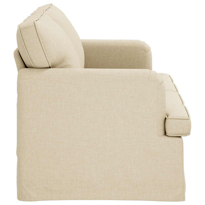 Divano Crema 142 x 80 x 85 cm Tessuto