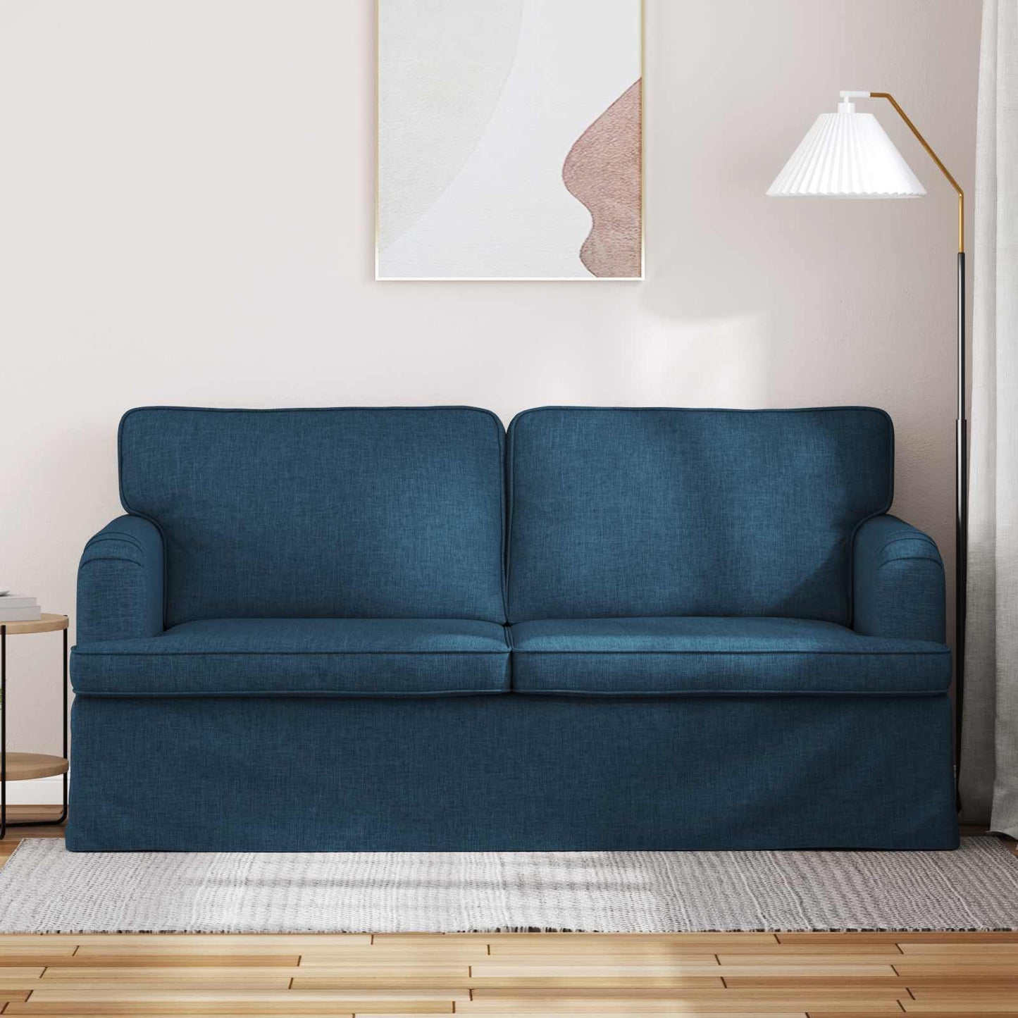Divano Blu 142 x 80 x 85 cm Tessuto