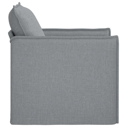 Divano Grigio chiaro 195 x 82 x 85 cm Tessuto