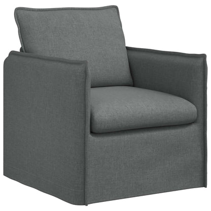 Divano Grigio scuro 195 x 82 x 85 cm Tessuto