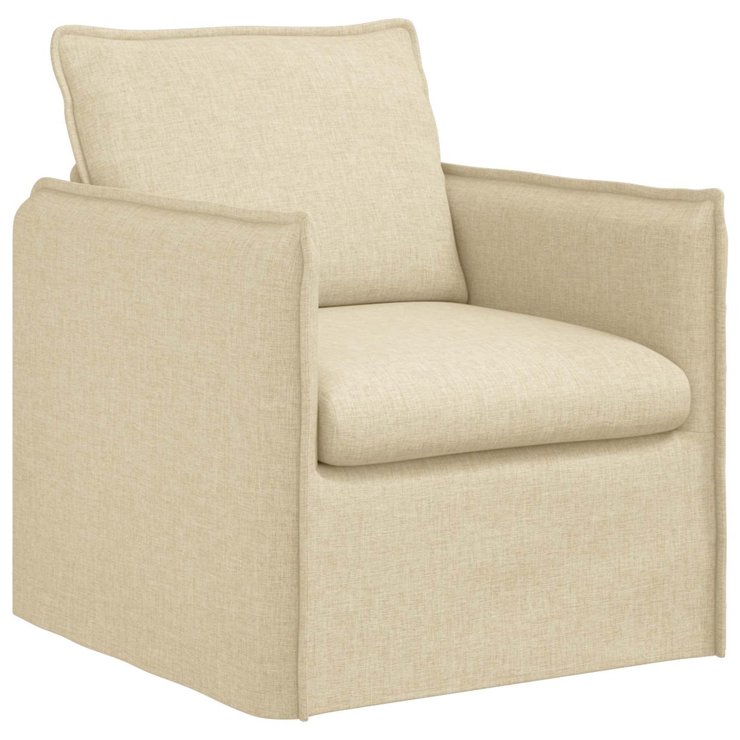 Divano Crema 195 x 82 x 85 cm Tessuto