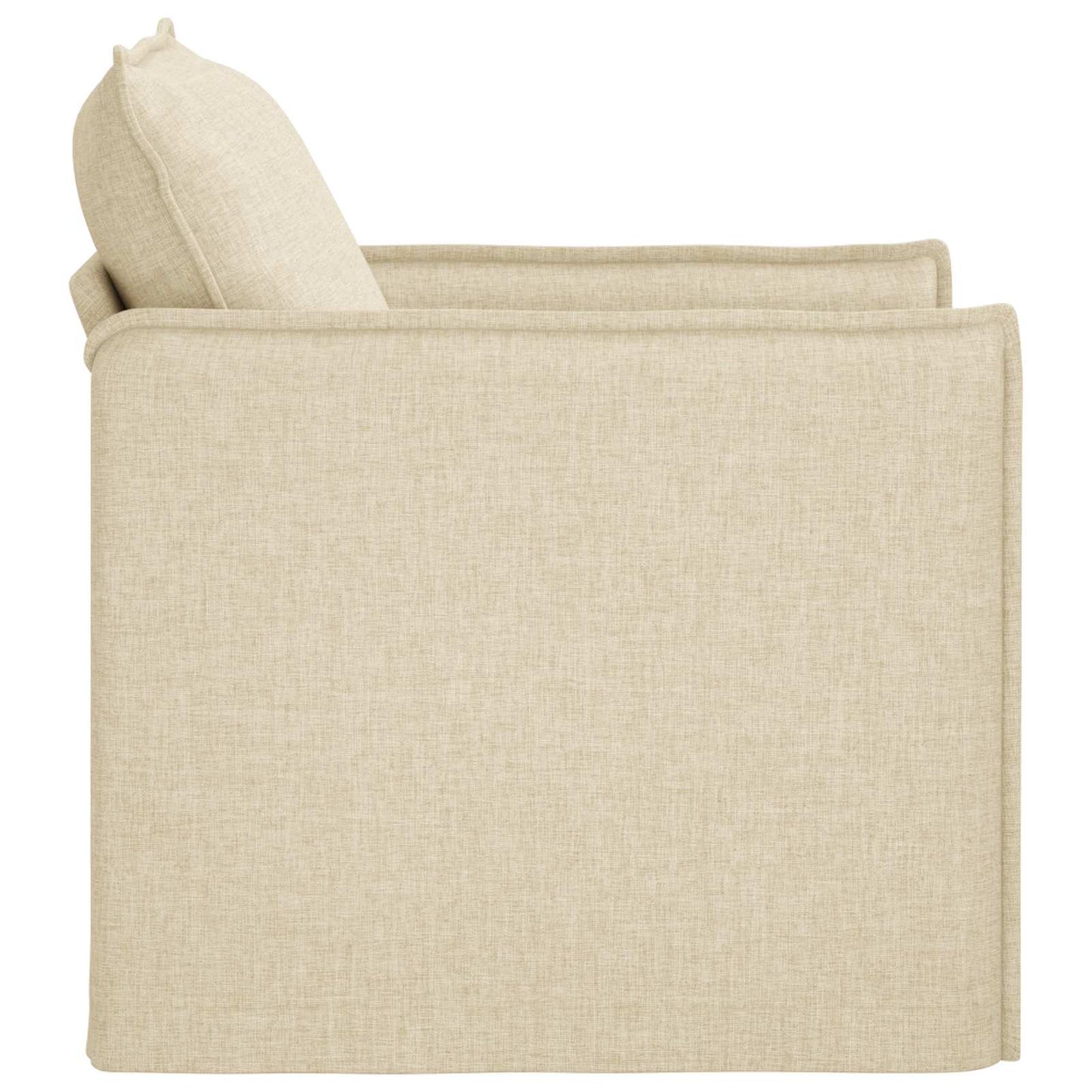 Divano Crema 195 x 82 x 85 cm Tessuto
