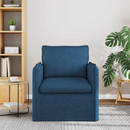 Divano Blu 195 x 82 x 85 cm Tessuto