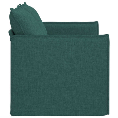 Divano Verde Scuro 136 x 82 x 85 cm Tessuto