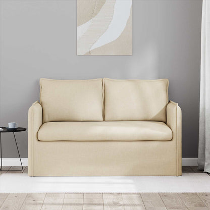 Divano Crema 136 x 82 x 85 cm Tessuto