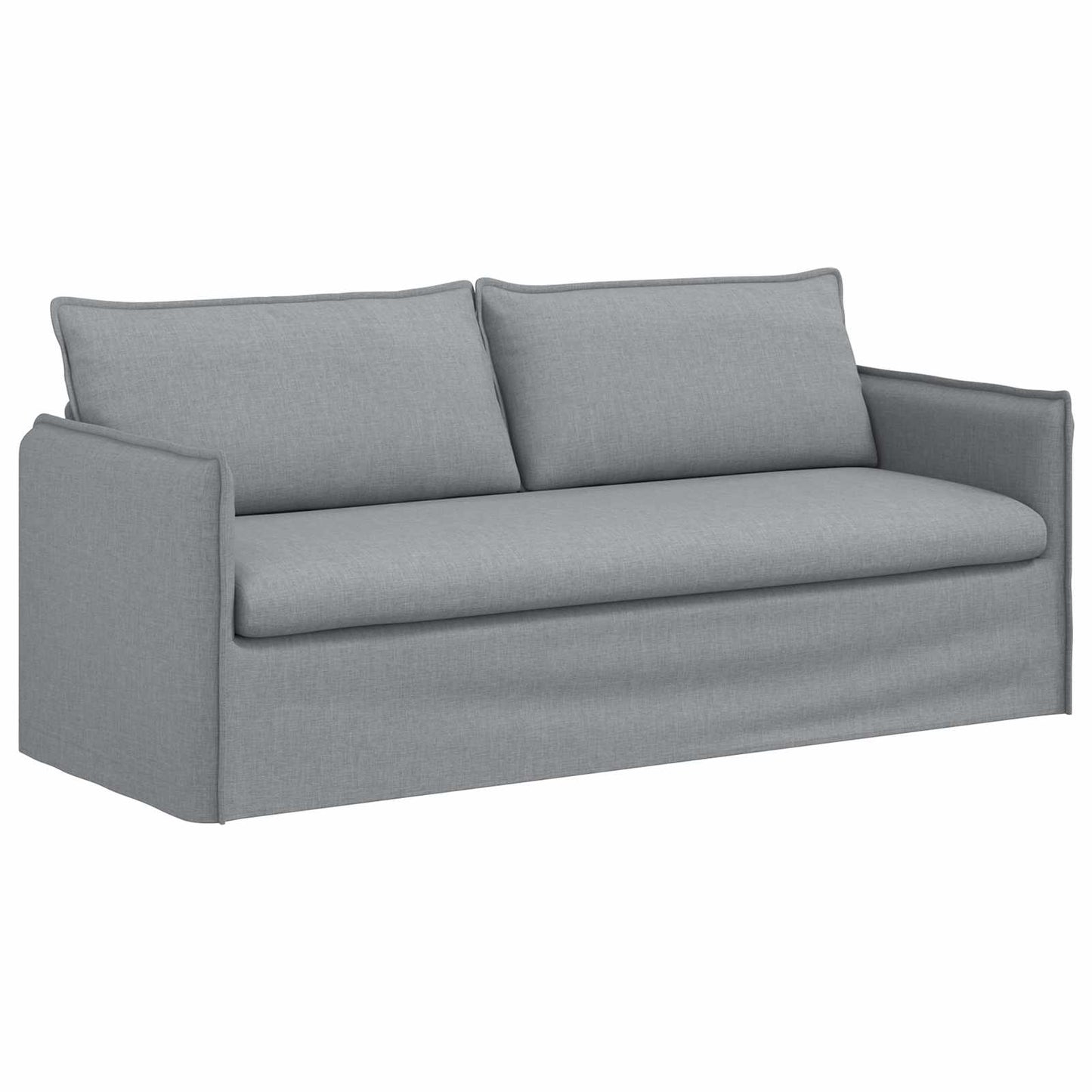 Divano Grigio chiaro 196 x 82 x 85 cm Tessuto