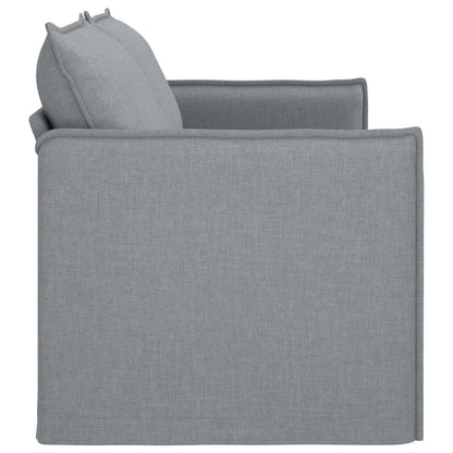 Divano Grigio chiaro 196 x 82 x 85 cm Tessuto