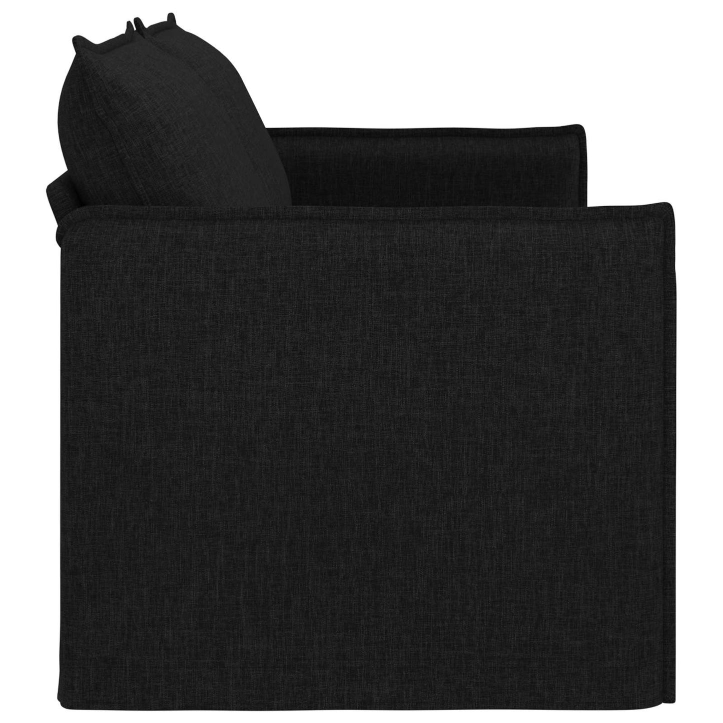Divano Nero 196 x 82 x 85 cm Tessuto
