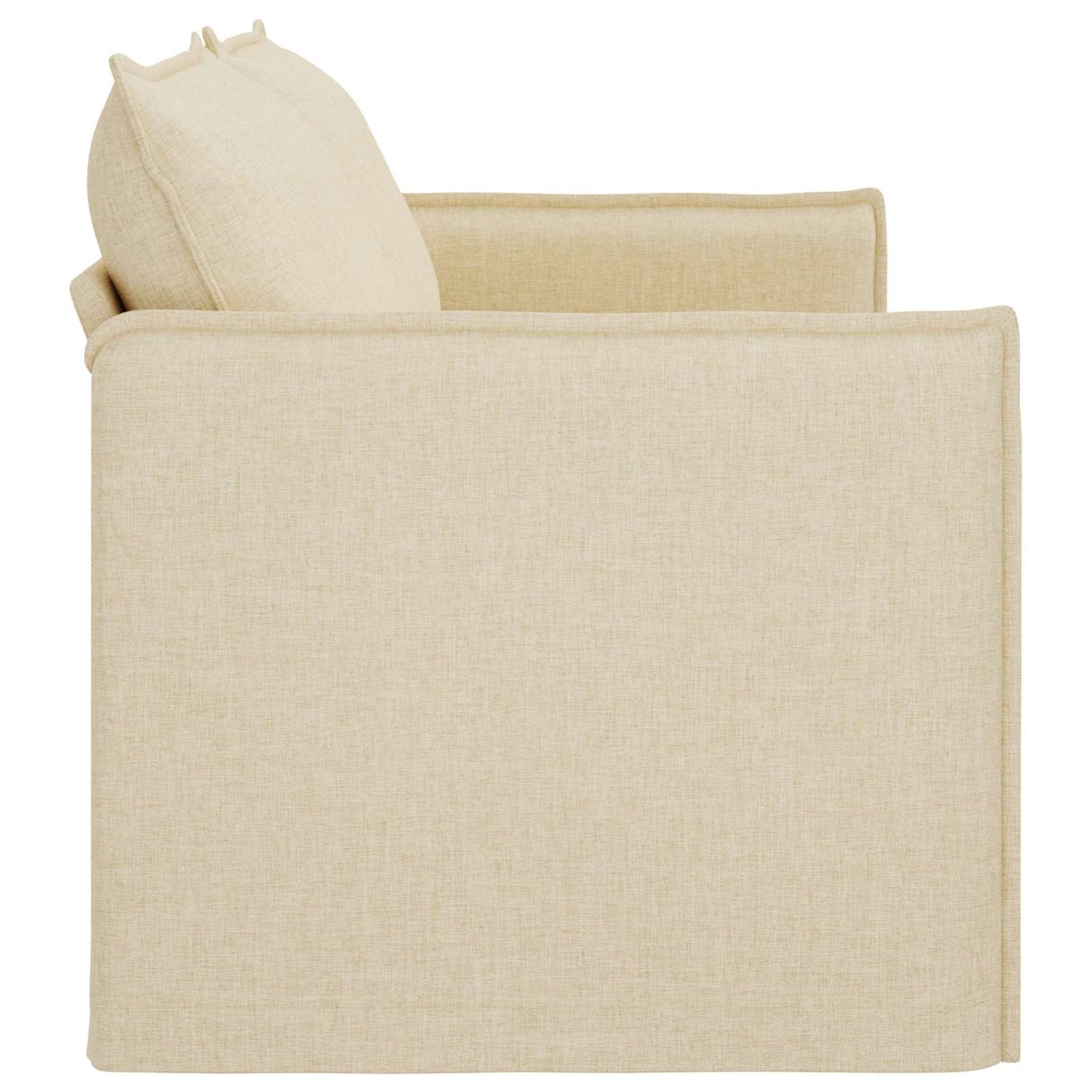 Divano Crema 196 x 82 x 85 cm Tessuto