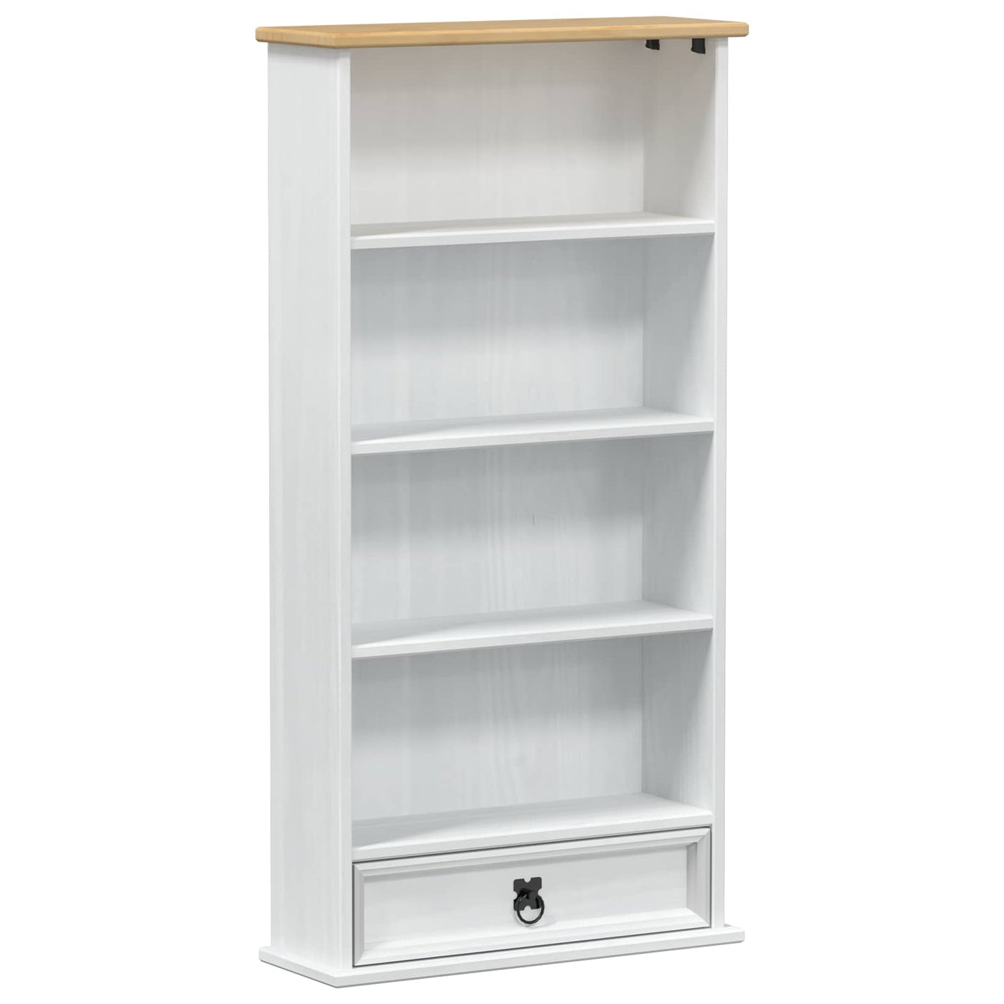 Mobile per CD Bianco 52 x 17.5 x 103 cm Pino massello
