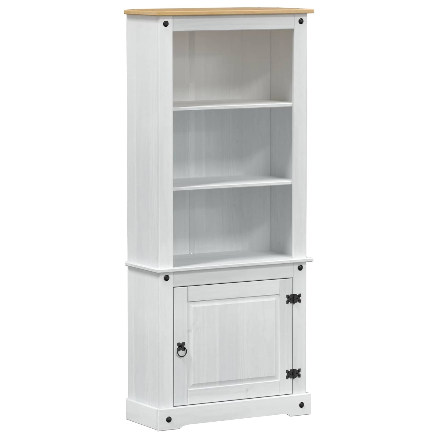 Credenza Bianco 74 x 38 x 170 cm Pino massello