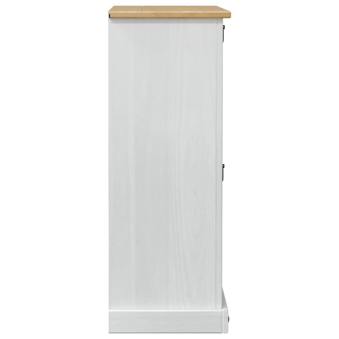 Mobile per scarpe Corona Bianco 99 x 32 x 85 cm Pino massello