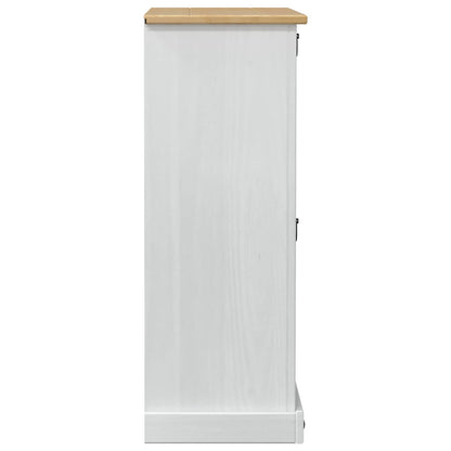 Mobile per scarpe Corona Bianco 99 x 32 x 85 cm Pino massello