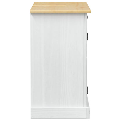 Armadio sottolavello Bianco 73 x 33 x 60 cm Pino massello