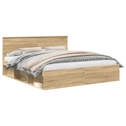 Struttura del letto Sonoma 180 x 200 cm Legno multistrato