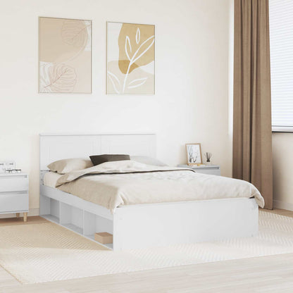 Struttura del letto Bianco 160 x 200 cm Legno multistrato