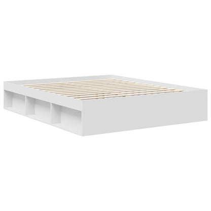 Struttura del letto Bianco 160 x 200 cm Legno multistrato