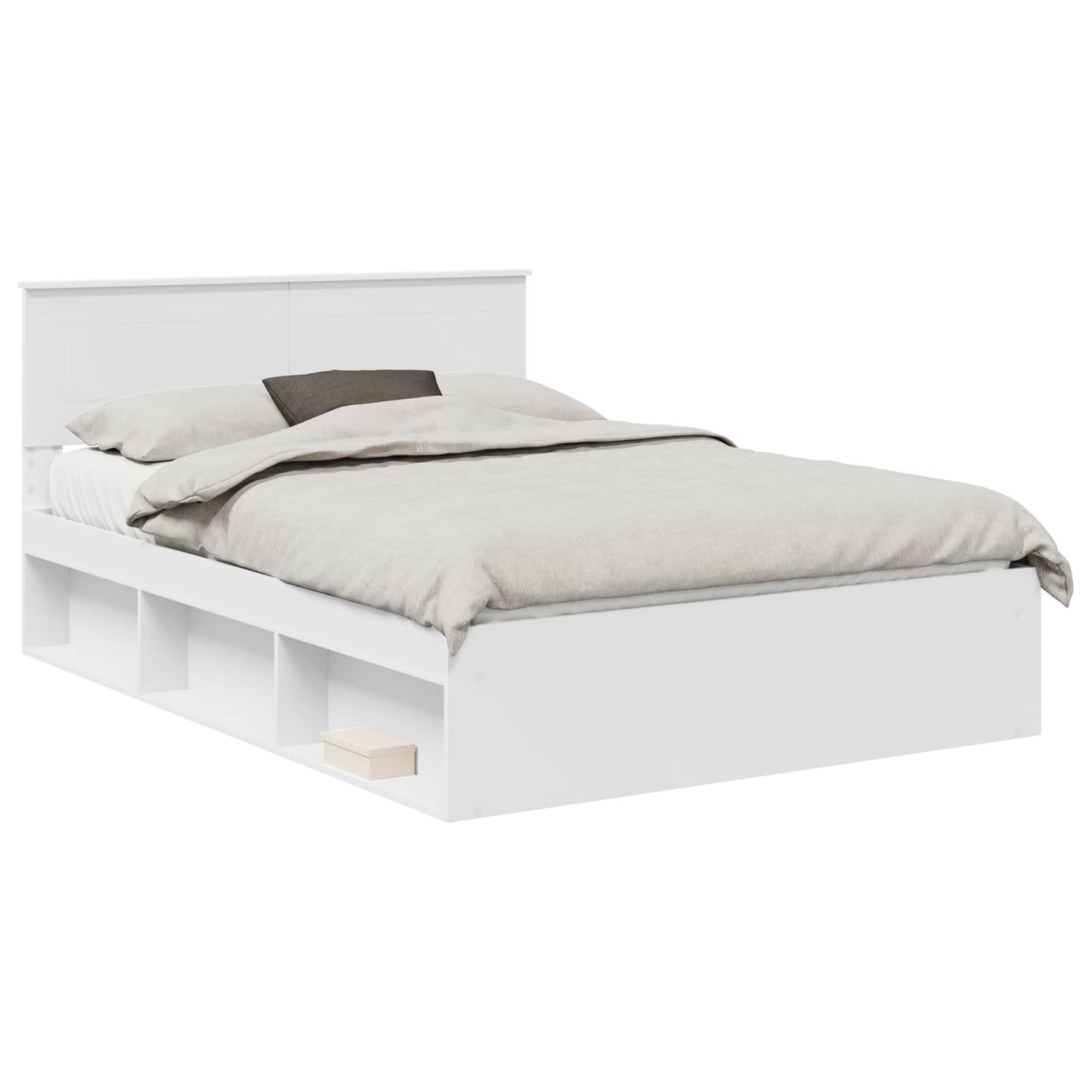 Struttura del letto Bianco 150 x 200 cm Legno multistrato