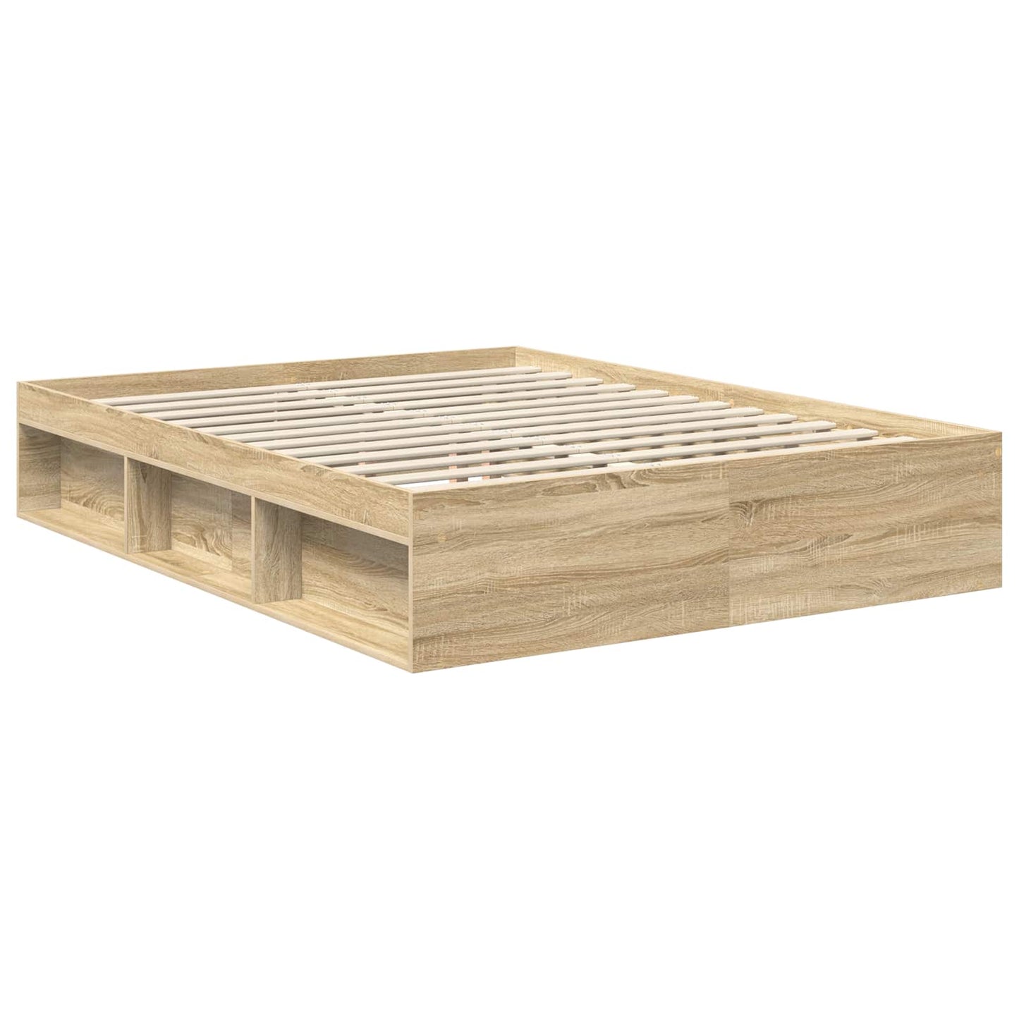 Struttura del letto Rovere fumÃ© 150 x 200 cm Legno multistrato