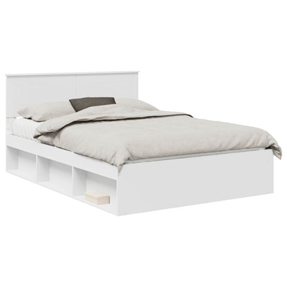 Struttura del letto Bianco 140 x 200 cm Legno multistrato
