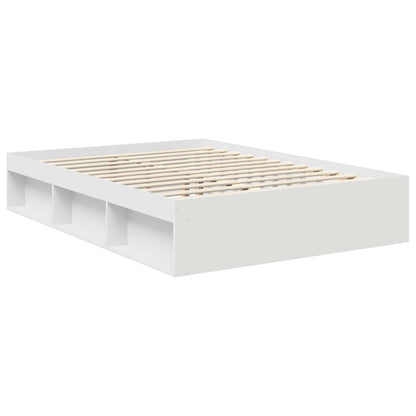 Struttura del letto Bianco 140 x 200 cm Legno multistrato