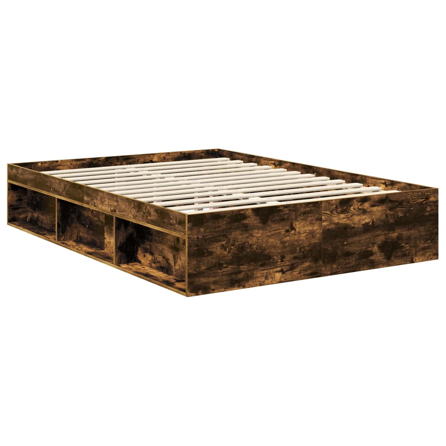 Struttura del letto Rovere fumÃ© 135 x 190 cm Legno multistrato