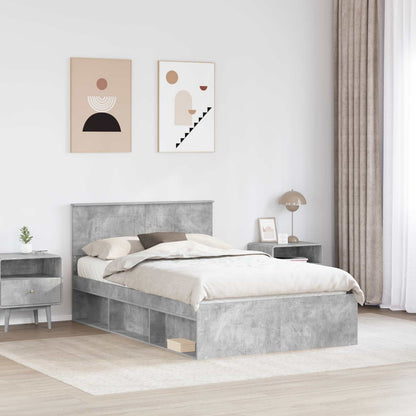 Struttura del letto Calcestruzzo 120 x 190 cm Legno multistrato