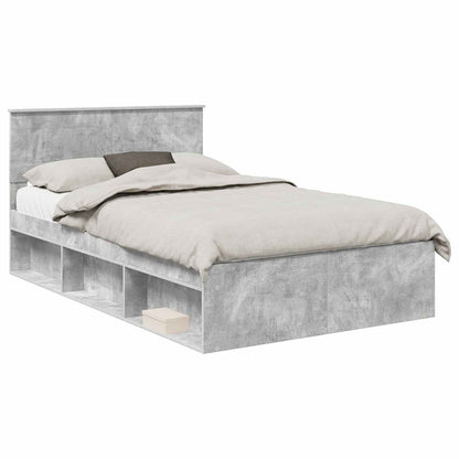 Struttura del letto Calcestruzzo 120 x 190 cm Legno multistrato