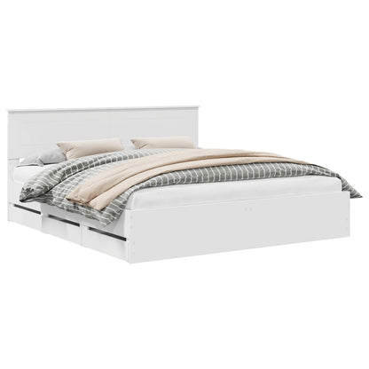 Struttura del letto Bianco 180 x 200 cm Legno Ingegnerizzato