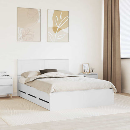 Struttura del letto Bianco 160 x 200 cm Legno Ingegnerizzato