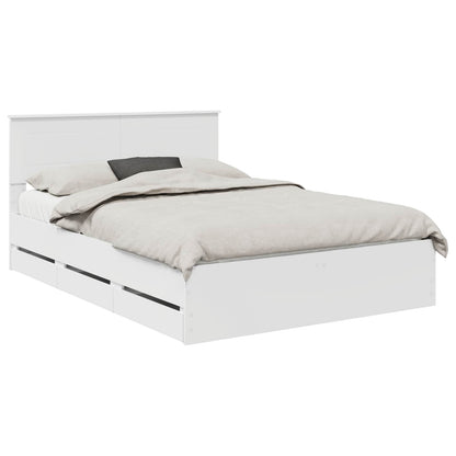 Struttura del letto Bianco 150 x 200 cm Legno Ingegnerizzato